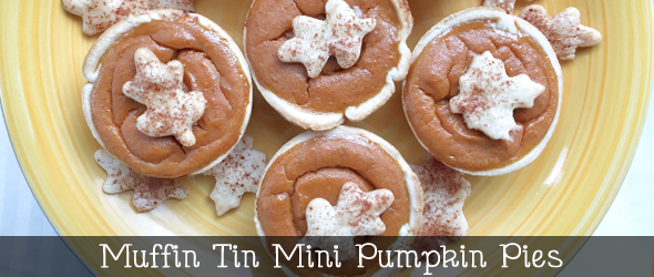 Muffin tin mini pumpkin pies @ginaekirk