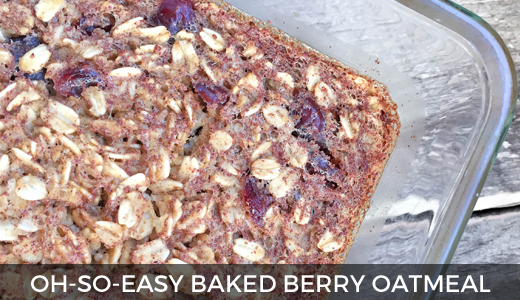 Baked berry oatmeal @ginaekirk GinaKirk.com