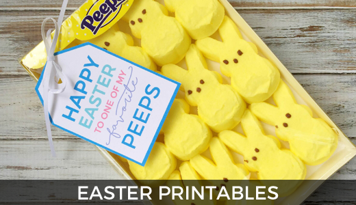 Easter printables | Easter treat tags | Annie's bunny snack tags | Easter party favors | GinaKirk.com @ginaekirk