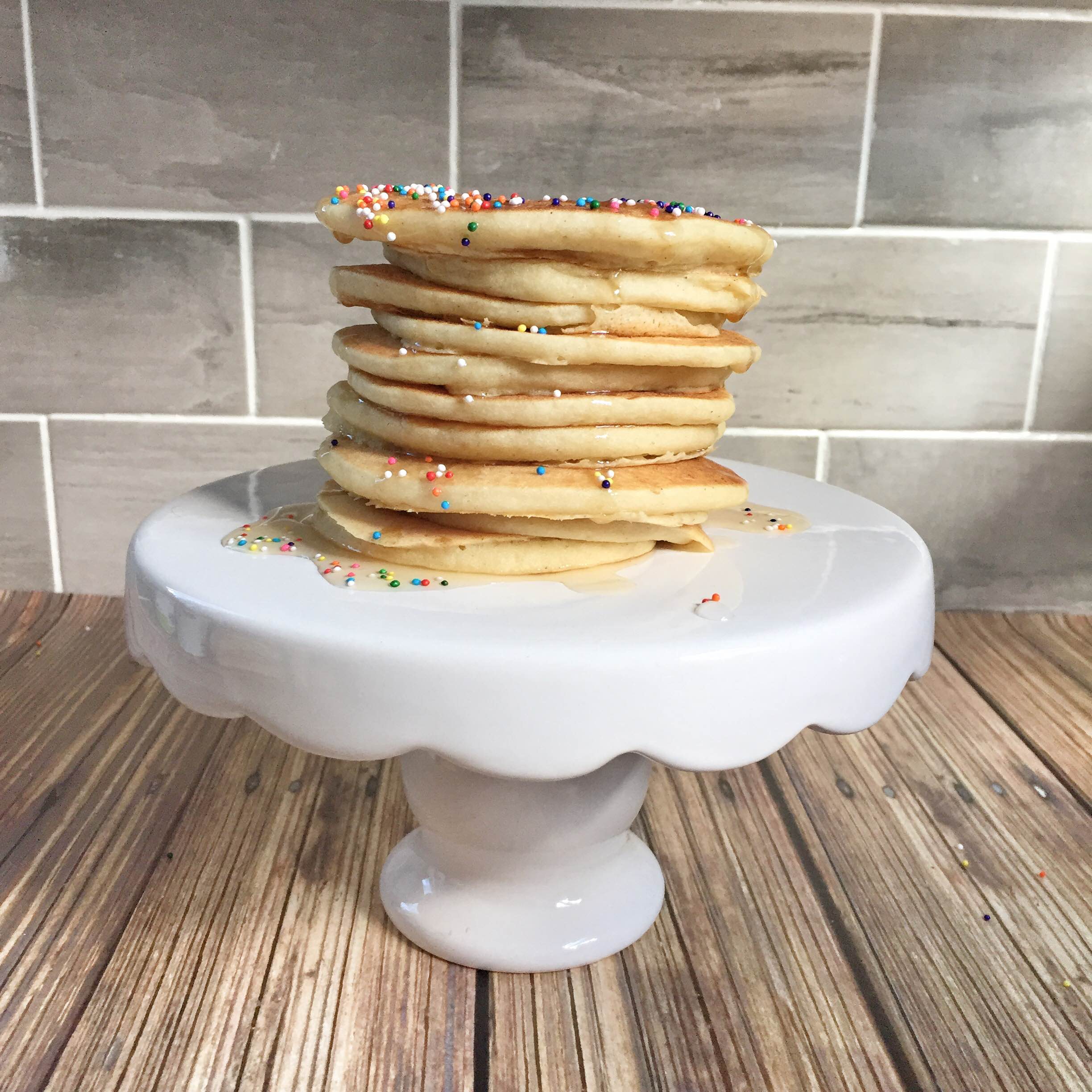 Gluten Free Donut Pancakes | GF Pancake Recipe | Donut shaped pancakes | GinaKirk.com @ginaekirk