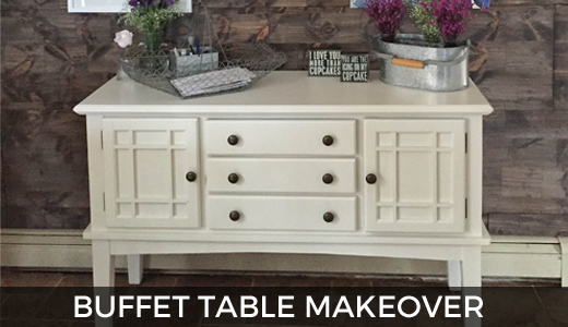 Buffet table makeover | How to paint furniture | The best furniture primer | Refinishing furniture easily | GinaKirk.com @ginaekirk