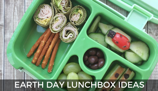 Earth day fun food ideas | Earth day lunchbox fun | Bento ideas for kids on Earth Day | Earth Day lunch | GinaKirk.com @ginaekirk