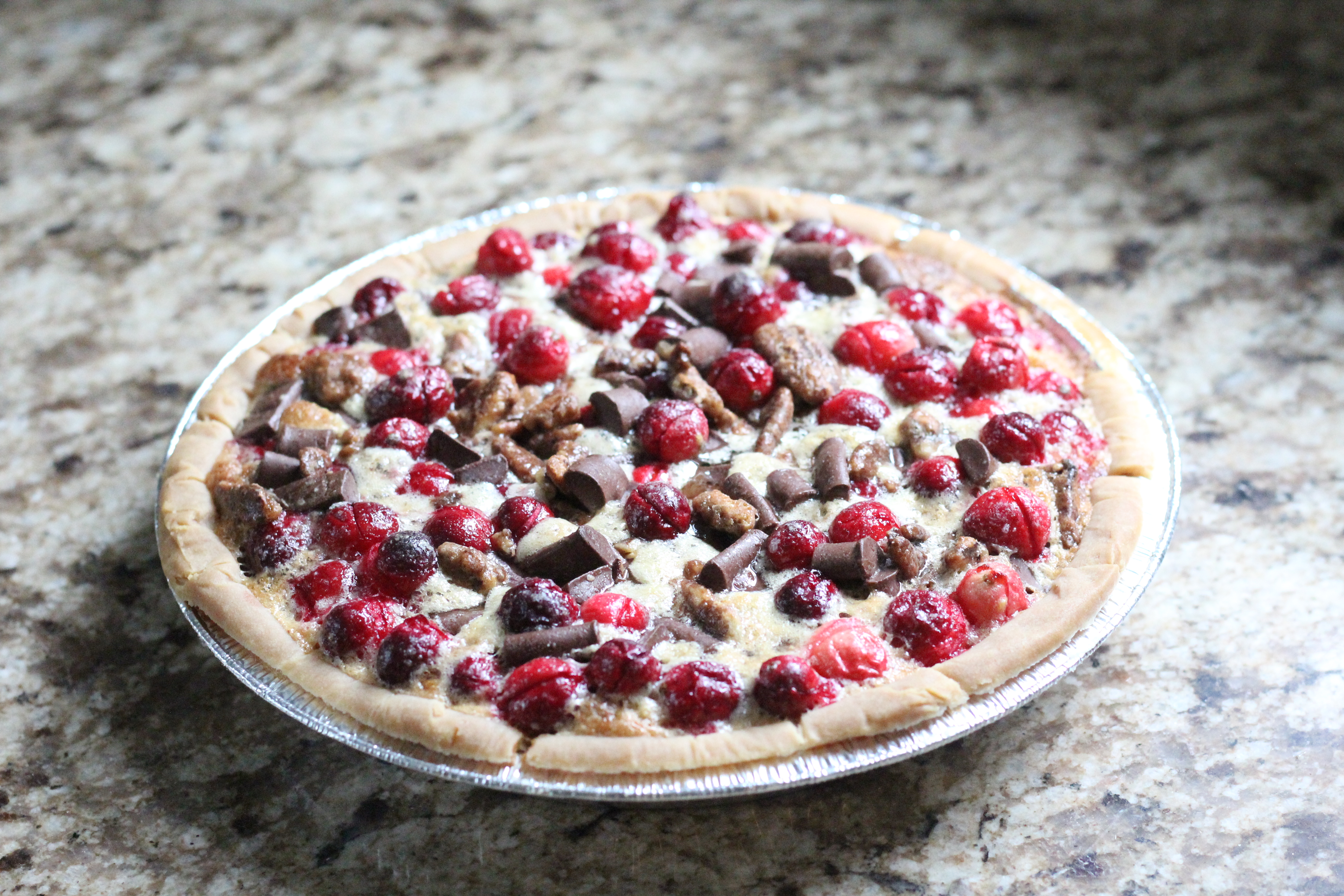 Cranberry chocolate pecan pie, a gluten free thanksgiving dessert recipe @ isshereally.com